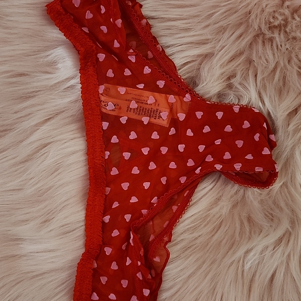 Brand New TEASE VICTORIA'S SECRET MESH CHEEKY PANTY-XS
